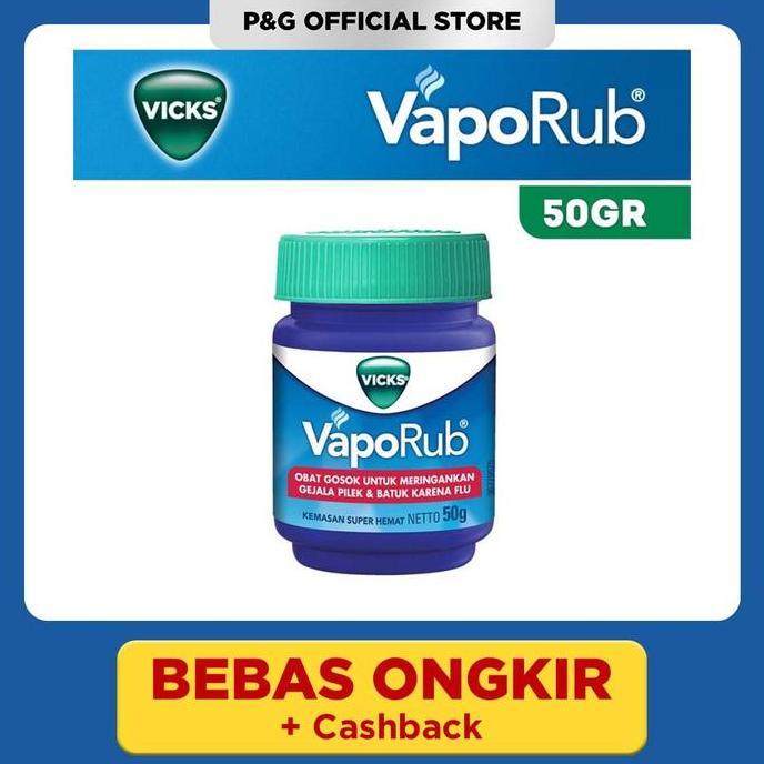 Sandalan - kseller Vicks Vaporub Balsem Meringankan Gejala Batuk dan Pilek 5gr