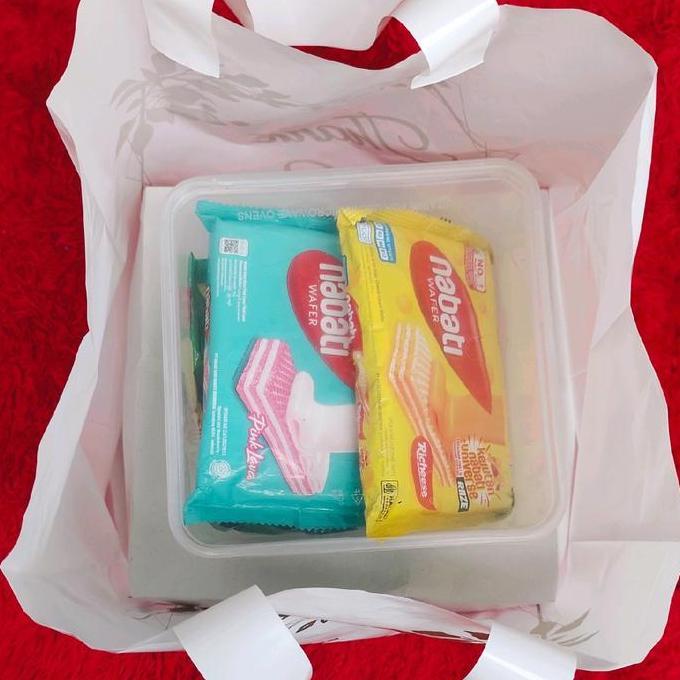 Picx- Kantong Plastik Syukuran Nasi Box 20X20, Isi 50 Pcs Kantong Plastik Hajatan Tahlilan Khitan