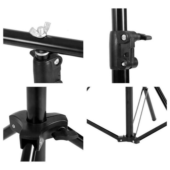 Bracket Stand Backdrop Tiang Braket Green Screen Background T-Shape