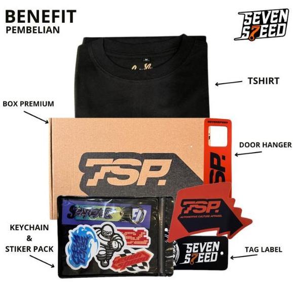 Xxxy- Seven Speed T-Shirt Longsleeve Breakfast Hitam Kaos Lengan Panjang Pria Kece Bahan Katun Combe