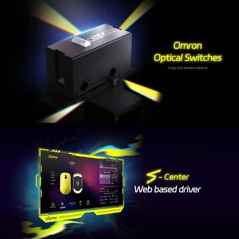 Funfake- Scyrox V8 / V-8 Ultra Lightweight Gaming Mouse Paw-3950 8K Polling Rate