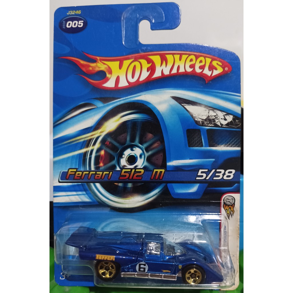 Hotwheels Ferrari 512 M Blue