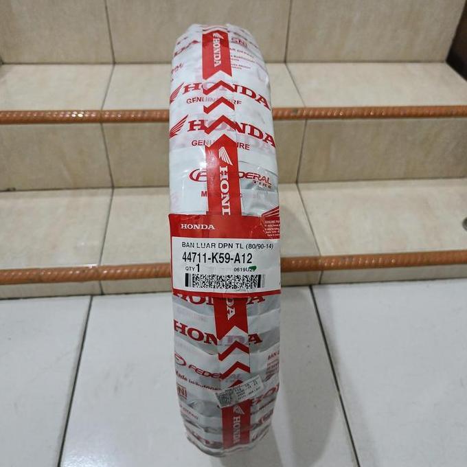 Terlaris Ban Honda 80/90-14 Tubeless Federal Ft235 Ahm Original Depan Motor Mat