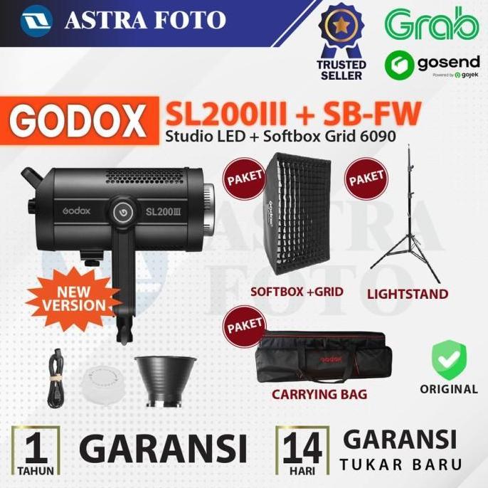 Godox SL200III Studio LED Bowens Mount SL200 III SL 200 III SL200w III