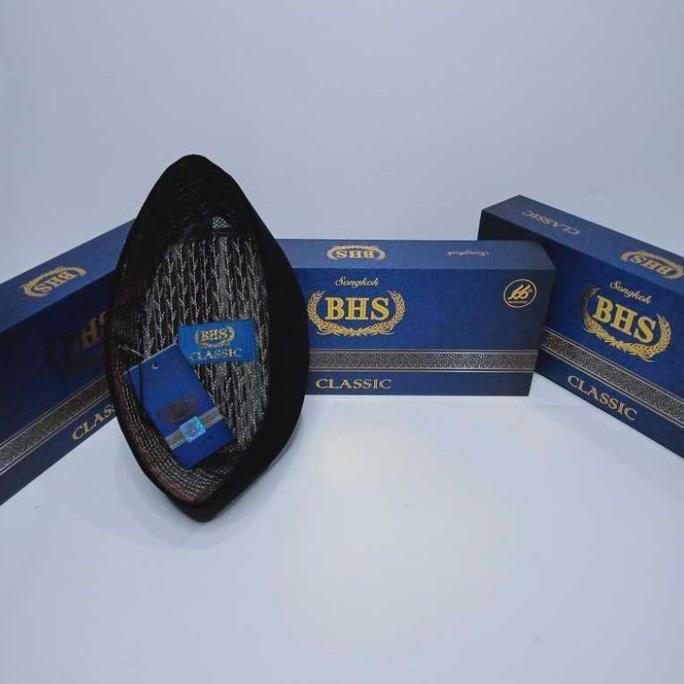 Peci BHS Peci hitam polos BHS Classic AC muslim nyaman BS