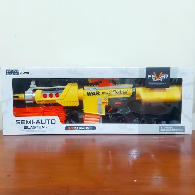 MAINAN SOFT BULLET BLASTER NERF SENAPAN EDUKATIF BATRE TANPA KOKANG KODE 126