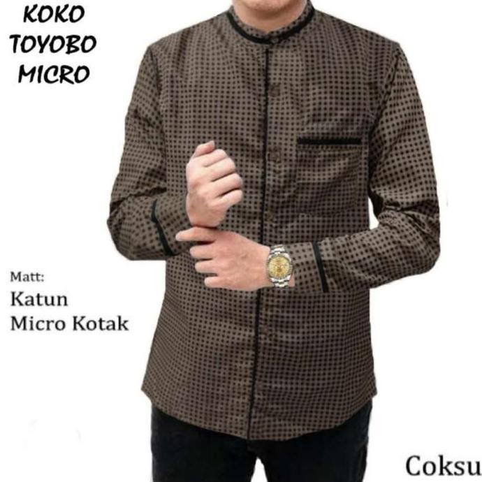 KOKO TOYOBO BATIK DAN MICRO/KEMEJA KOKO LENGAN PANJANG TERMURAH TERLARIS TERBARU KOKO DEWASA HS