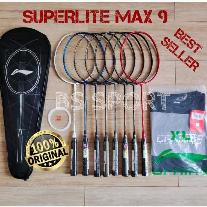 Loop- Raket Badminton Lining G Force Superlite Max 9 Original 100%