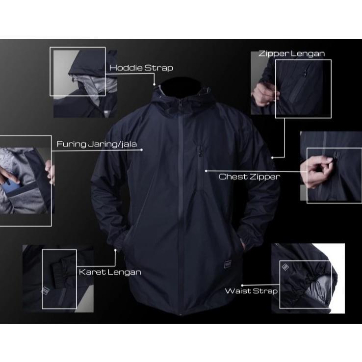 NEW Jaket TAD Jaket Waterproof Pria Jaket Motor Anti Air Jaket Oversize Jaket Big Size Jaket Gunung 