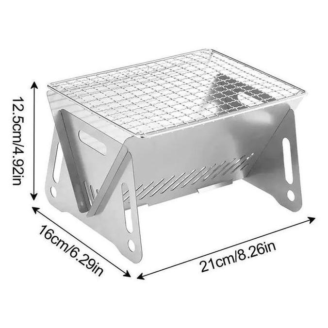 Prasaja209 - Pemanggang Camping Set Grill Pemanggang Portable Pemanggang Serbaguna Dirakit Lipat Bbq