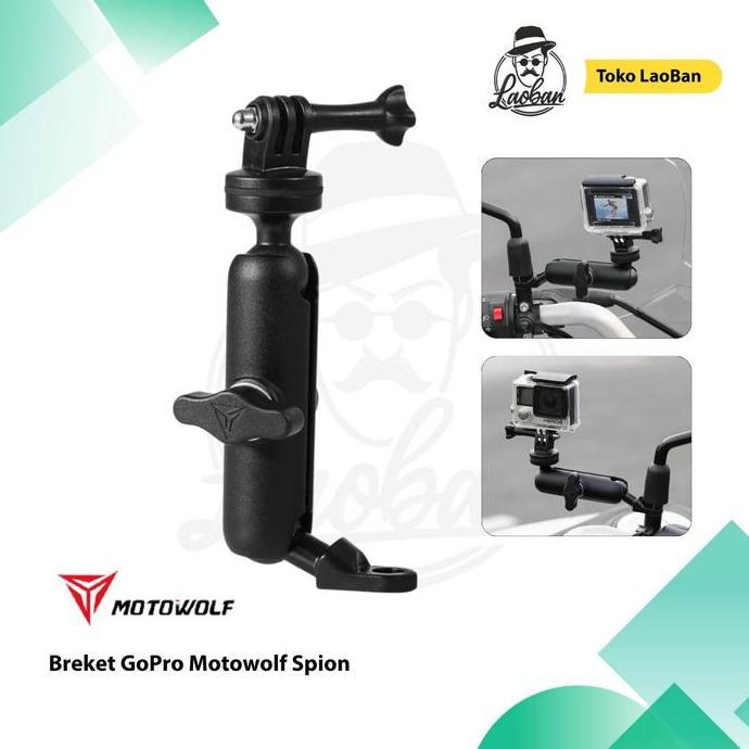 ferdyshp991 - breket gopro motowolf spion mdl3519 - holder camera gopro dudukan gopro spion motor