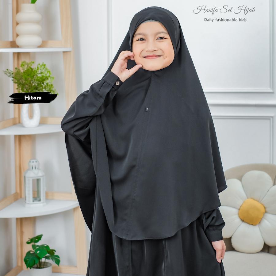Hayya - Hanifa Gamis Set Hijab Pakaian Anak Perempuan
