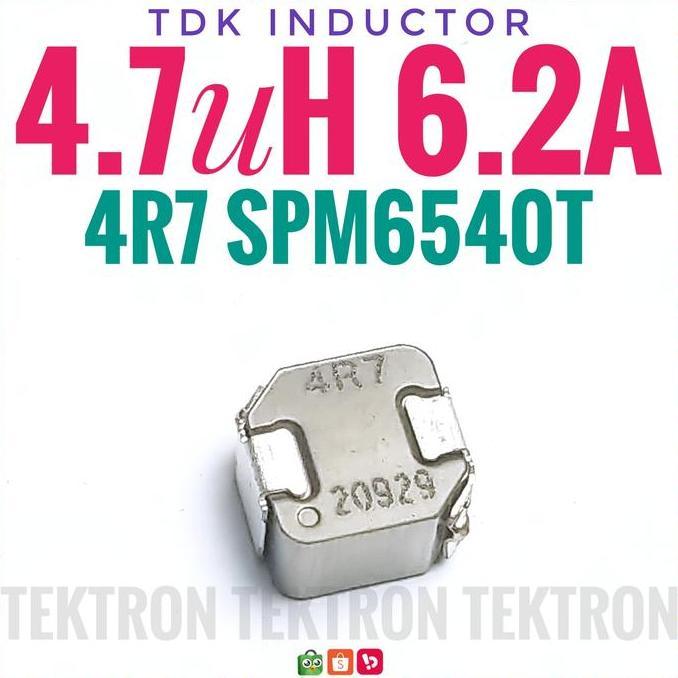 Baru (1) TDK 4R7 INDUCTOR 4.7uH 6.2A INDUKTOR RFC Filter SMD Lilitan 4r7 tek70n Ayo Order