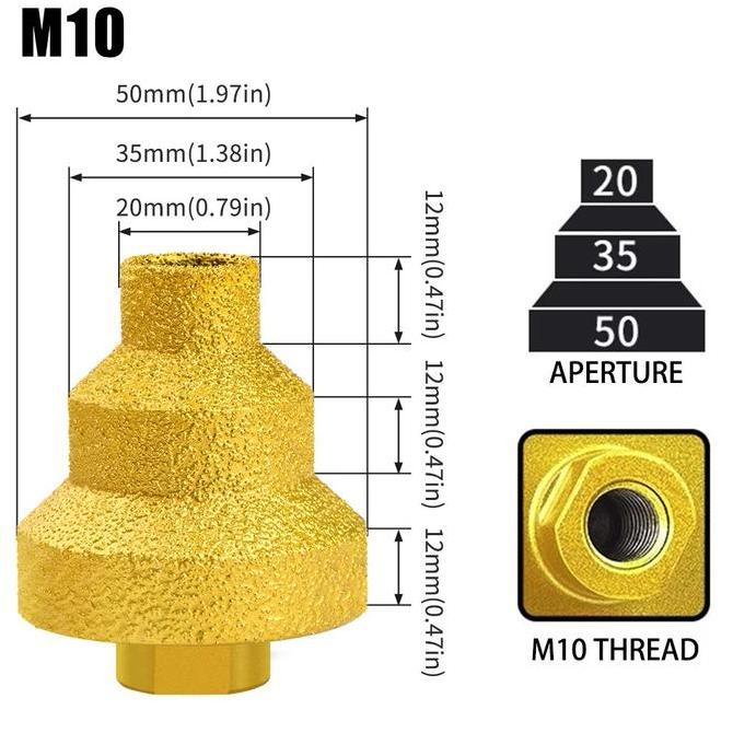 ;&;&;&;&] MATA BOR COUNTERSINK STEP DIAMOND CHAMFER GRANIT DIAMOND MATA BOR GERINDA PELUBANG GRANIT 