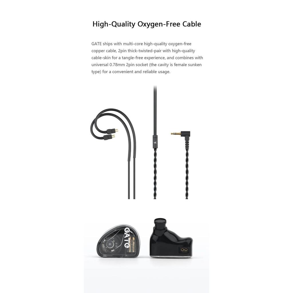 TRUTHEAR GATE TRUE TRUTHEAR GATE 10MM DYNAMIC DRIVER IN-EAR HEADPHONE EARPHONES (TERBAIK) (TERBARU) 