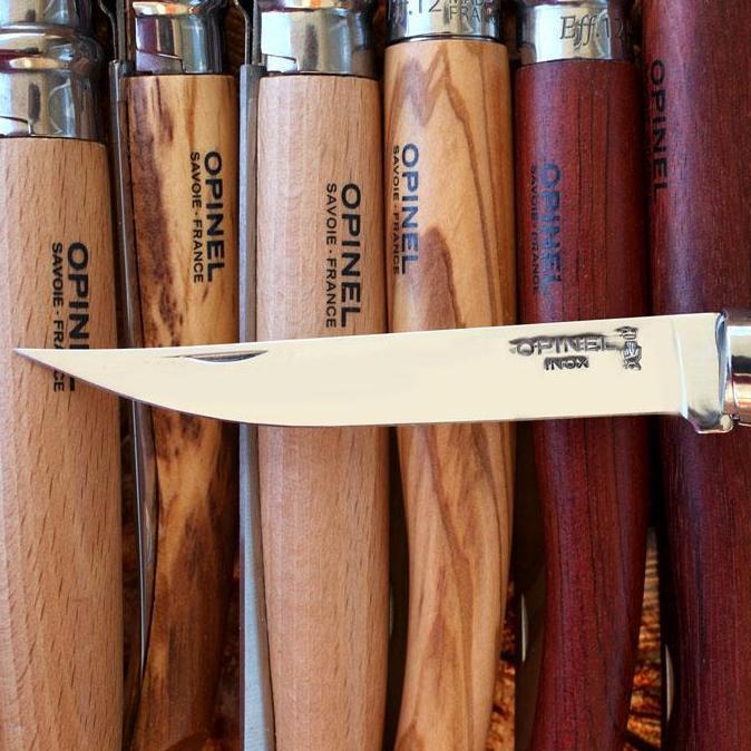 Opinel No.12 Slim Line Olive Tree - Pisau Lipat Outdoor (TERBAIK) (TERBARU) (TERMURAH)