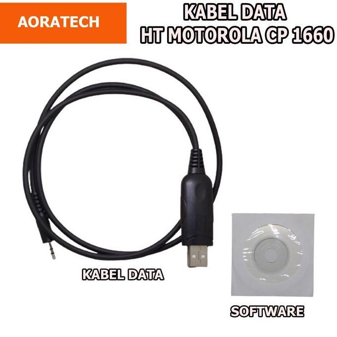 TERBARU - Kabel Data plus Sofware Motorola CP1660 Kabel Program Motorola CP 1660