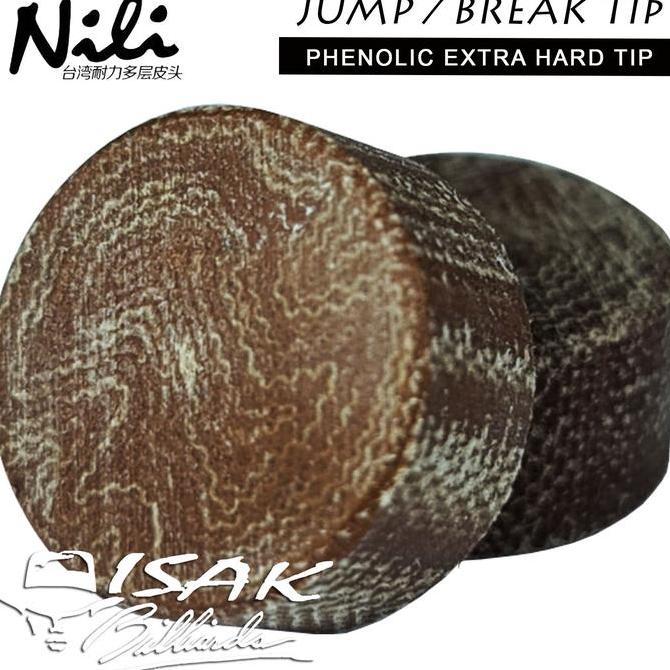 NEW Nili Phenolic Jump Break Tip - Hard JB Cue Tips Loncat Billiard Stick