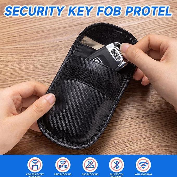 Kantong Pemblokir Sinyal Kunci Mobil keyless Dompet Kartu STNK Emoney Kunci Mobil Motor remote hp re