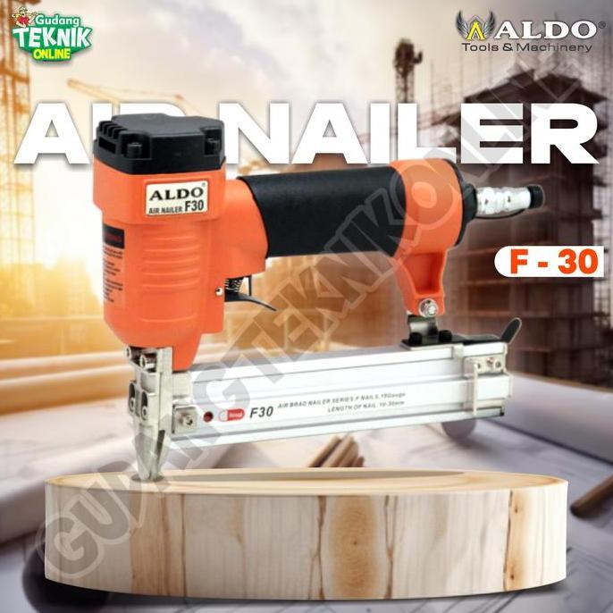 CARDIENAL MESIN PAKU TEMBAK ANGIN F30 ALDO / Air Nailer Paku Lurus F-30 Alat Staples Stapler Paku Te