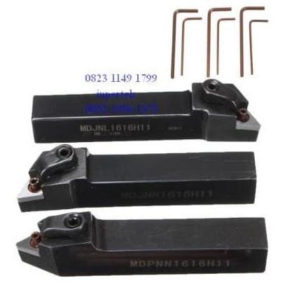 STYLENO Pahat Bubut Set 3 Pahat Bubut Luar 16 mm Holder Bubut Set 3 Pahat