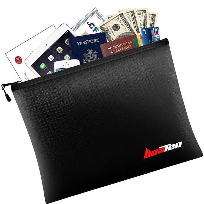 SABILULUNGAN Fireproof Bag Tas Penyimpanan Dokumen Penting Tas Dokumen Anti Air Dan Api F4