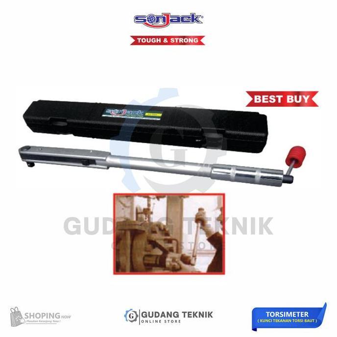 MIOSHINOCHE TORSIMETER 1/2" SONJACK SJ-50 /Kunci Momen Torsi 12-68N.m SONJACK SJ50