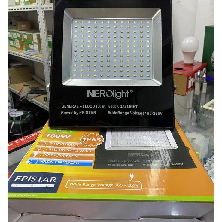NEW Nerolight lampu LED sorot 100W IP65 6000K (Putih)