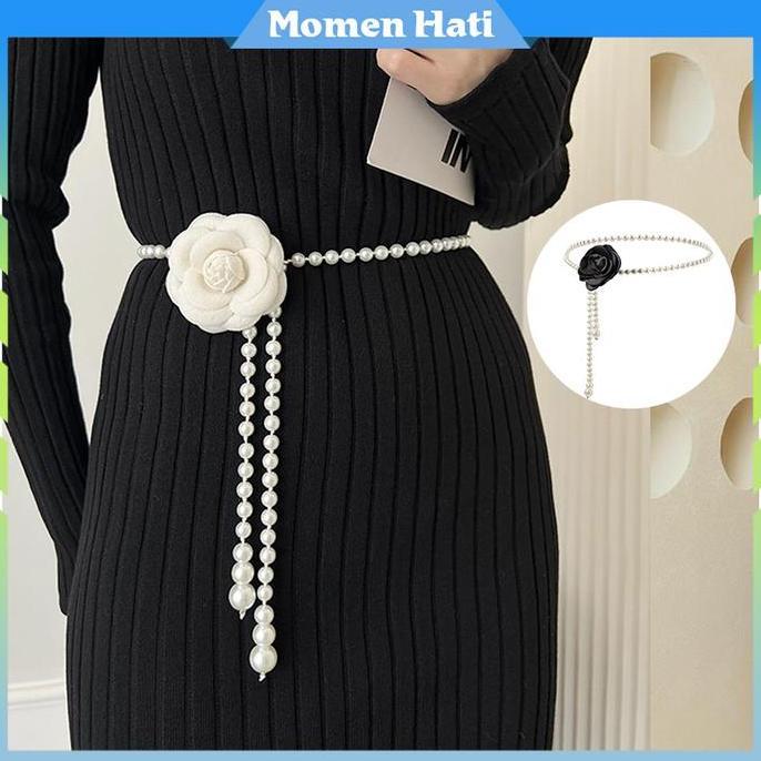 SABILULUNGAN Ikat Pinggang Rantai Mutiara Ikat Pinggang Wanita Belt Mutiara Belt Ikat Pinggang Wanit
