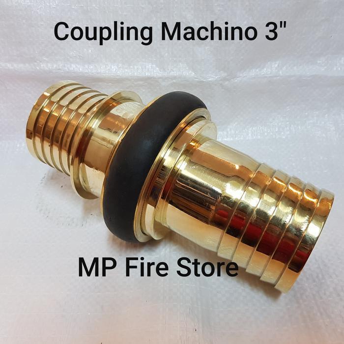 Coupling Machino Kopling Selang Pemadam Kebakaran 3 Inch Kuningan