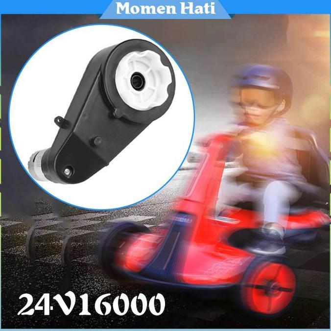 SIMATEKNO 1 Pcs Gearbox Dinamo Mobil Aki 24 Volt Dengan Efek Drift / Gearbox Setir Mobil Aki / Gear 