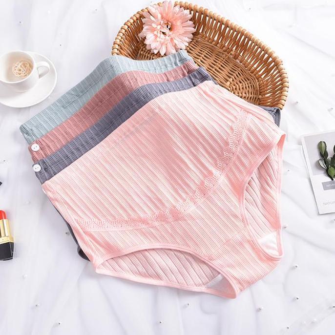 MIOSHINOCHE Celana Dalam Wanita Hamil Celana Dalam Katun Berbentuk U Support Panty  837 Merah Ibu Me