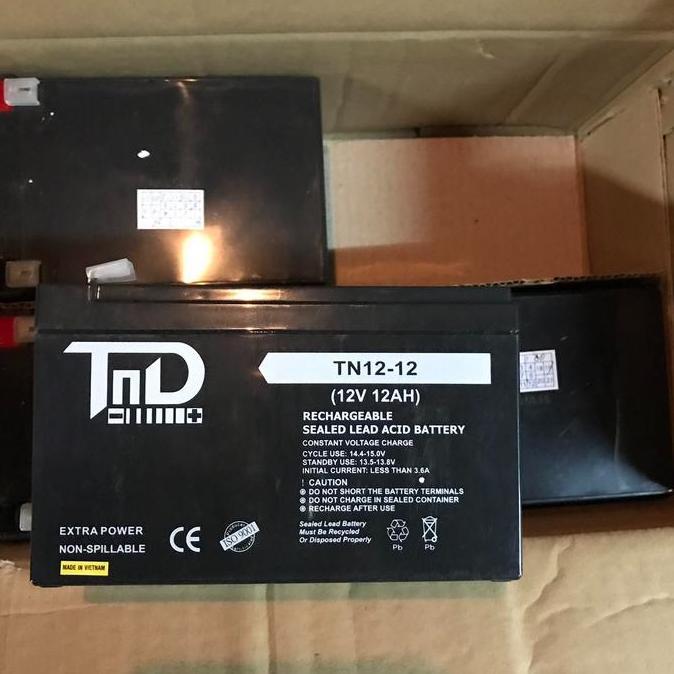 Aki Untuk UPS APC ICA LIFT Battery TND 12V 12Ah / Battery TND TN12-12 ( 12V 12Ah ) TND 12-12 VRLA Ba