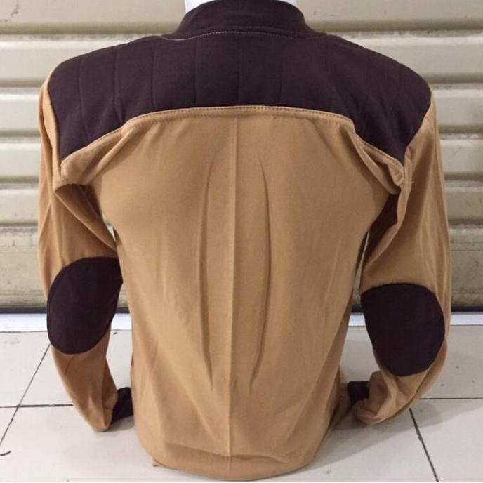 Kaos cokelat pramuka lengan panjang/kaos logo pramuka lengan panjang