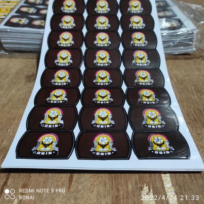 STICKER KEPALA GESPER SEKOLAH / LOGO IKAT PINGGANG SEKOLAH ( PER 2 LUSIN )