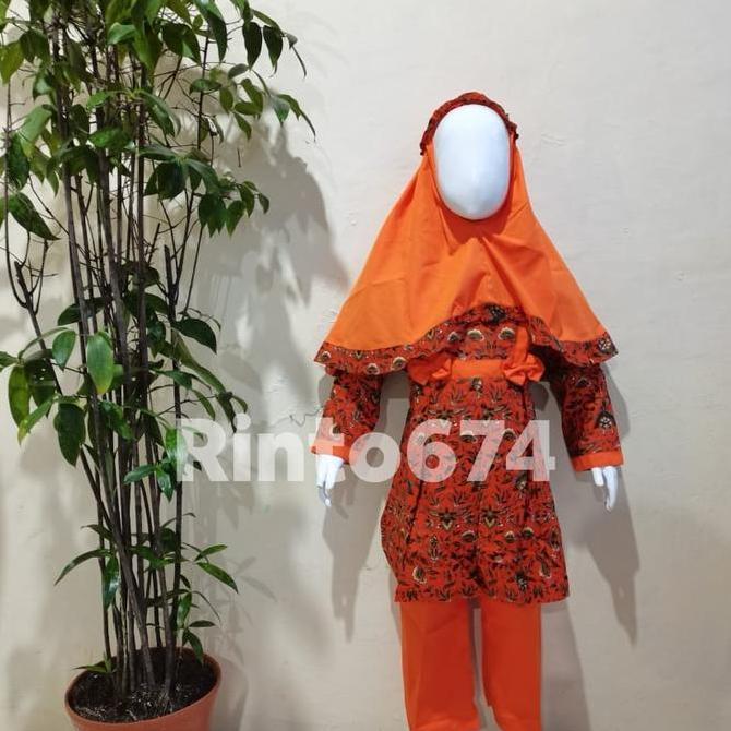 Seragam Sekolah Muslim Batik Paud dan TK Kualitas Bagus