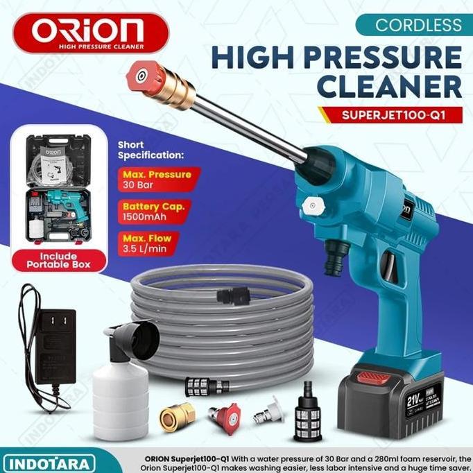 Alat Steam Cuci Motor & Mobil Jet Cleaner Baterai Orion Superjet100-Q1