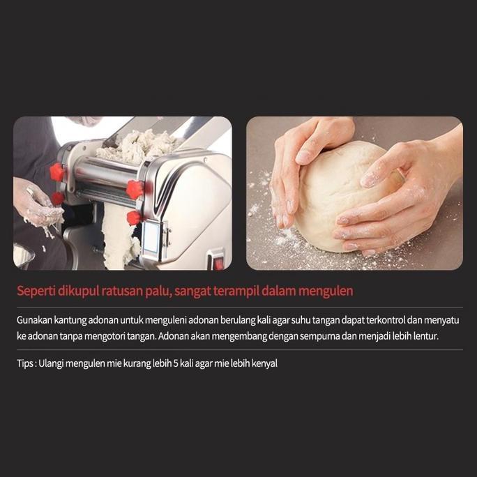 LIVING 550W Mesin Pembuat Mie Elektrik/mesin mie listrik gilingan mie listrik otomatis mesin giling 