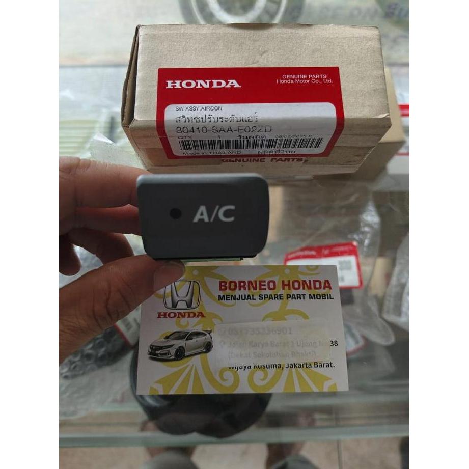 Switch Ac Tombol Knob Knop Saklar On Off Jazz Gd3 City Gd8 Idsi Vtec Asli 2003 2004 2005 2008 Honda 