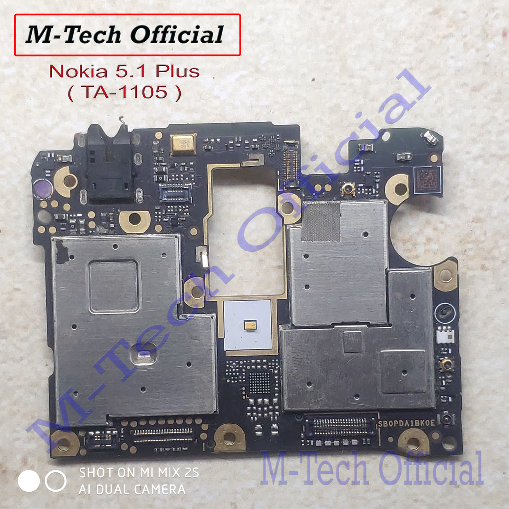 [2135] PCB Mesin Nokia 5.1 Plus (2018) TA-1105 hidup minus lampu lcd redup