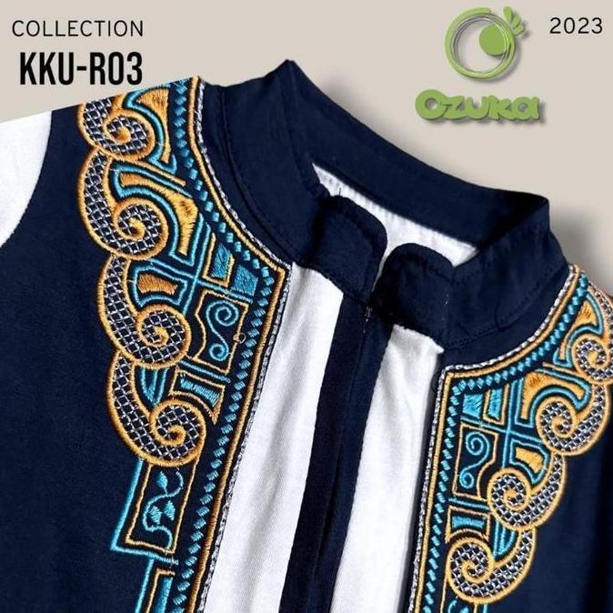 Baju Muslim Model Gamis Koko Jubah Rompi Bayi Laki-Laki Ozuka Turki Pakistan 0 6 12 Bulan Bordir Pec