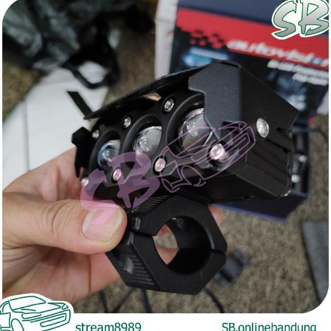 Fog Light Autovision Borneo Biled Mini Projie 3 lensa 2 warna foglamp