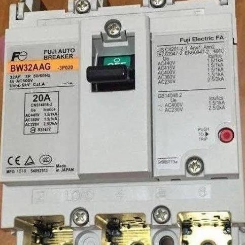 Breaker Nfb Mccb Bw32Aag 3P 20A Fuji Electric Original Bw32 Aag Forsale