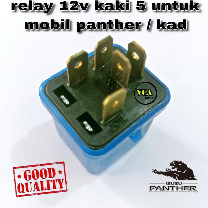 Otove- Relay 12V Kaki 5 ( 5P ) Untuk Mobil Panther/Kad.