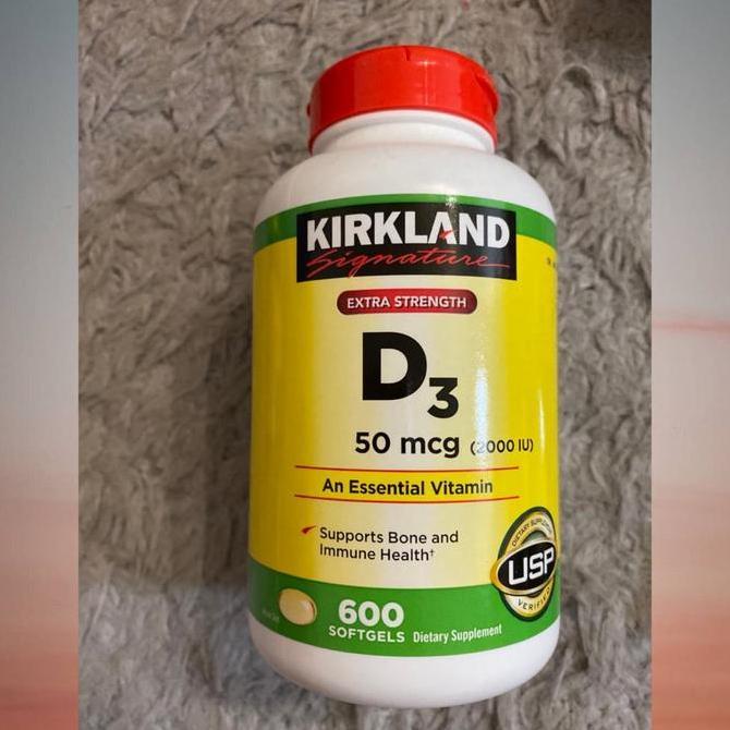 Kirkland D3 Extra Strength 50mcg 2000IU (600 Softgels)