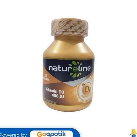NATURELINE VITAMIN D3 400 IU BOTOL 30