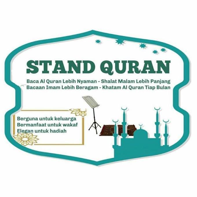 Standbook Tripod standing penyangga al quran - stand buku Rehal- rekal- lekar berdiri stand al quran