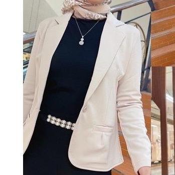 Momi- Chloebeautyshop - Blazer Wanita Side Pocket - Blazer Wanita Kekinian Polos Formal Atasan Kanto