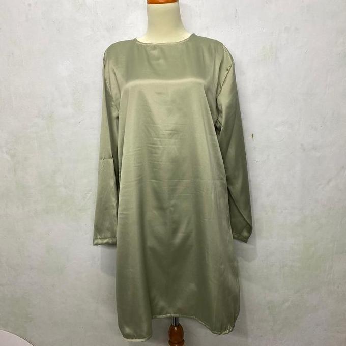 Inner Satin Tunik / Inner Atasan Satin / Inner Tunik