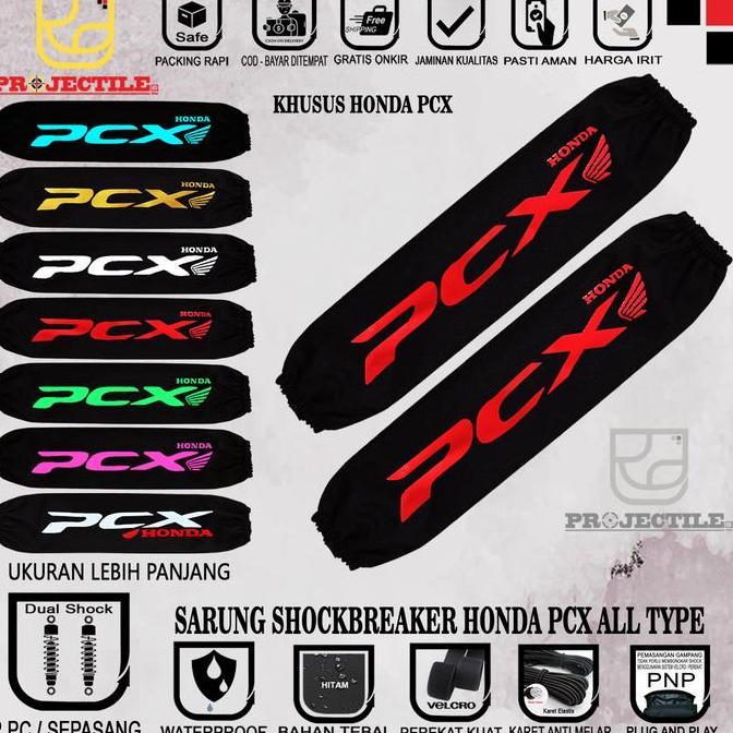 Promo Sarung Shock Pcx / Cover Shockbreaker Sarung Sok Shok Belakang Motor Sepasang Pcx 160, Pcx 150